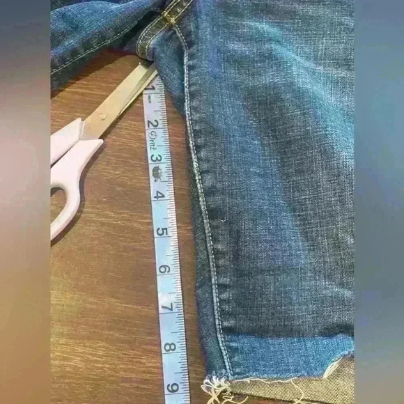 Anthropologie Pilcro and the Letterpress Hi-Rise Denim Shorts Size 27 - Picture 6 of 10